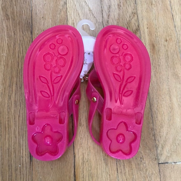 Toddler Hot Pink Jelly Sandal - Picture 2 of 3